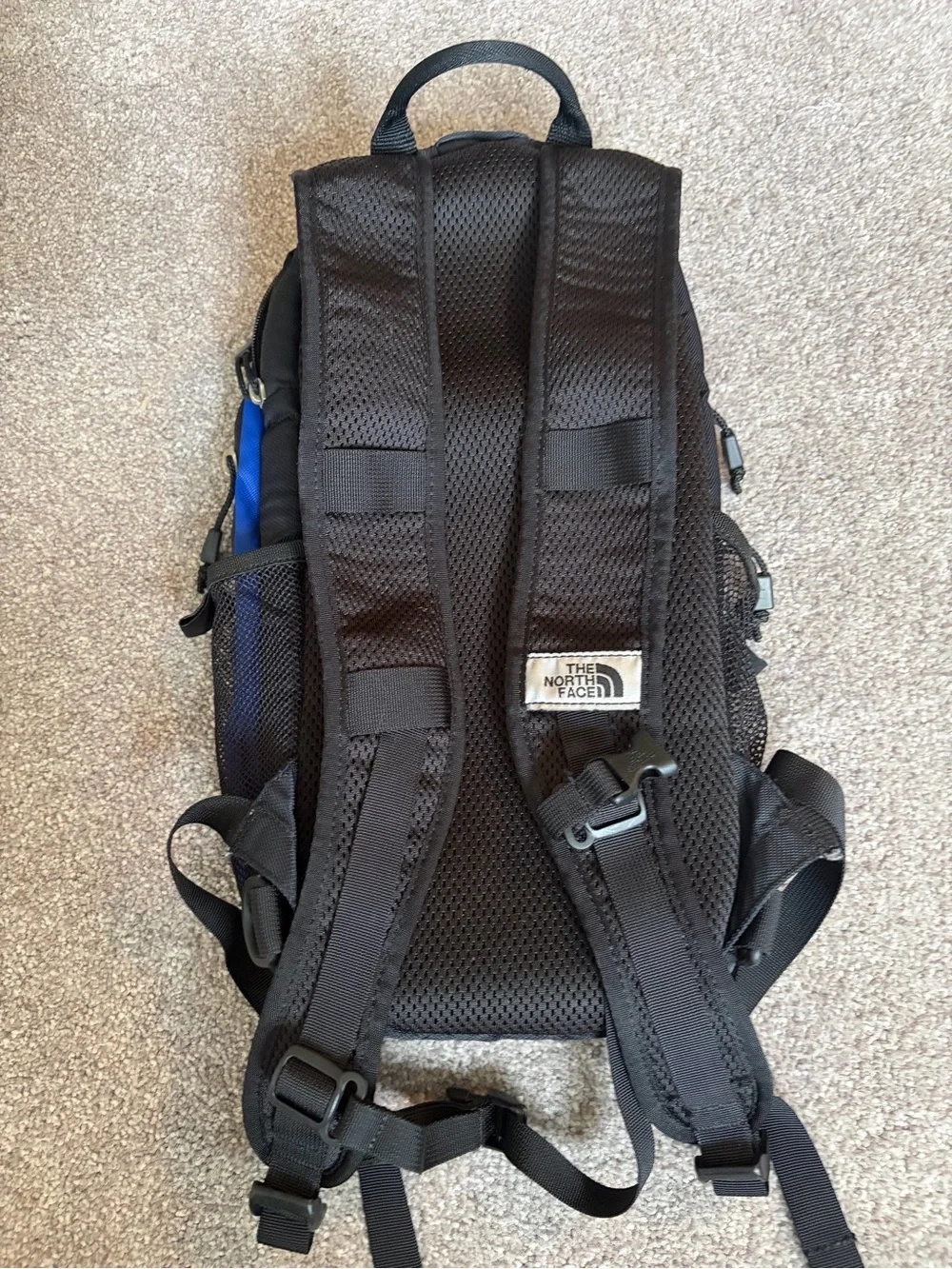 The North Face Lightweight Hiking Travel Carry On Day Backpack Blue Slim Hydro
